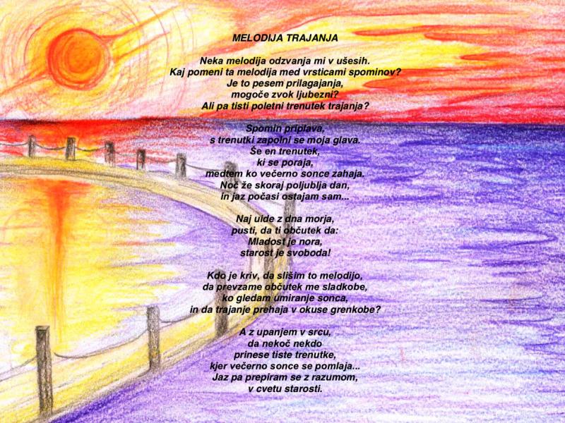 Slika 3: Pesem Melodija trajanja, © Luka Podlipnik