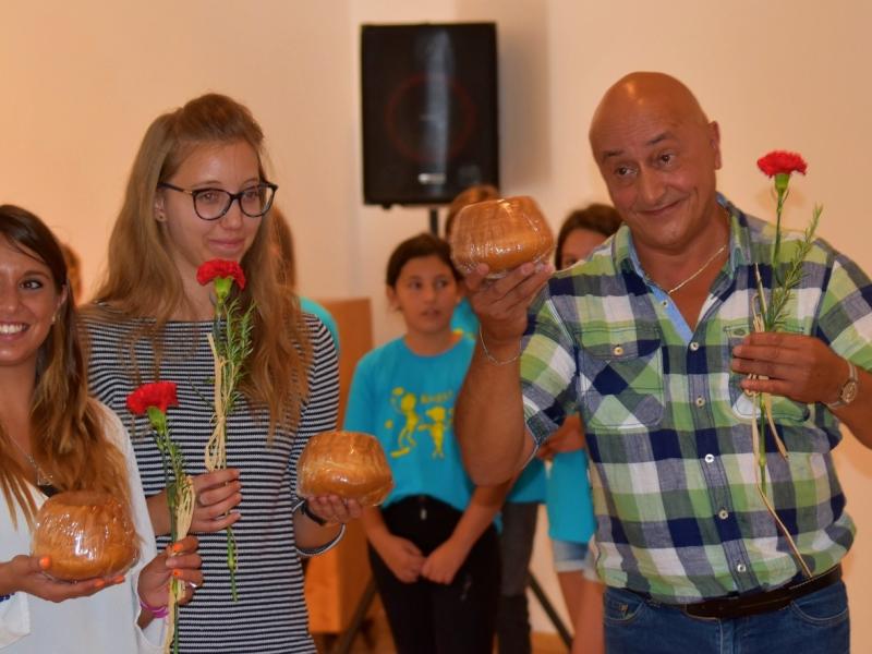 Slika 5: Adriano Sabotto pri zaključni prireditvi, &copy; Monika Novak-Sabotnik