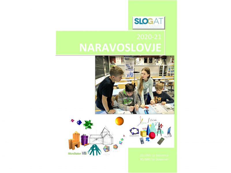 Slika 1: Naravoslovje 2020-21 - naslovna stran