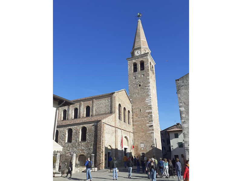 Slika 3: Ogled Basilike v Ogleju (Svetovno kulturna dediščina UNESCO) ©Aloisia Gomez 