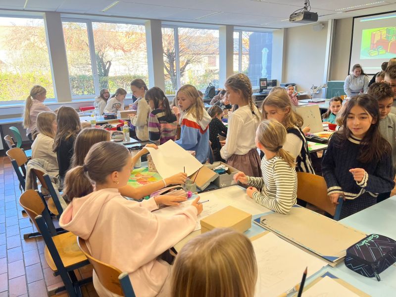 Bild 8: Im Zeichensaal