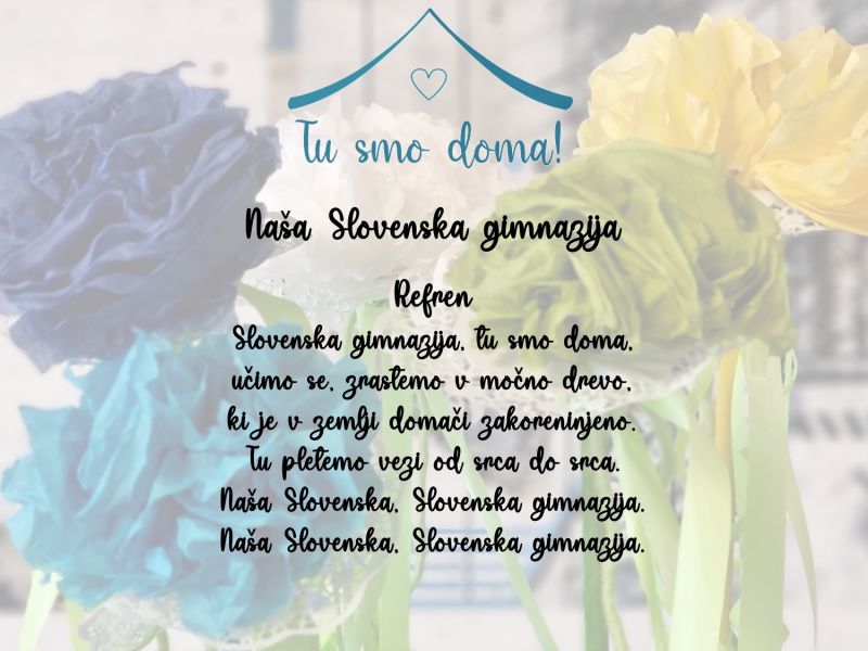 Slika 22: Refren nove &scaron;olske himne