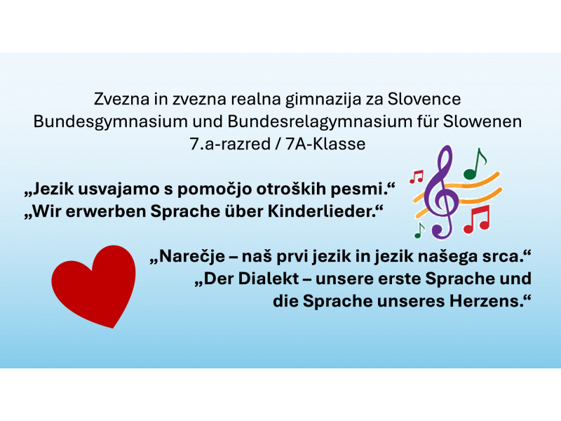 Slika 6: Vodilni misli predstavitve 7.a razreda na konferenci gemeinsam:skupno.
