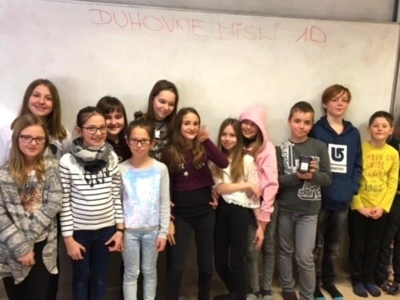 Slika 1: Sodelujoči dijaki 1.d, © Monika Novak-Sabotnik
